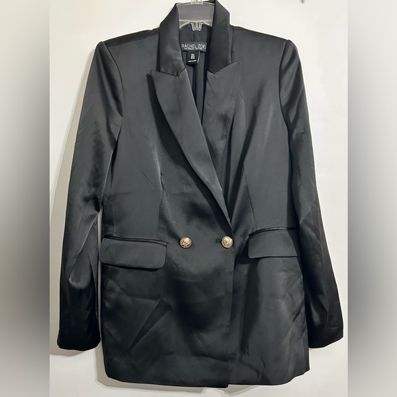 Rachel Zoe Black Double Breasted Blazer - Picture 1 of 2